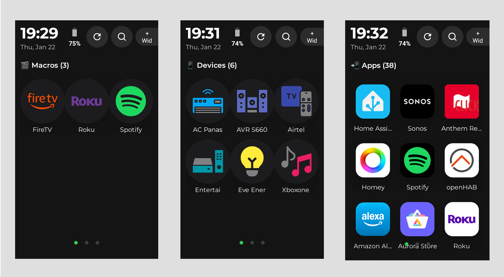 Macro custom UI configuration