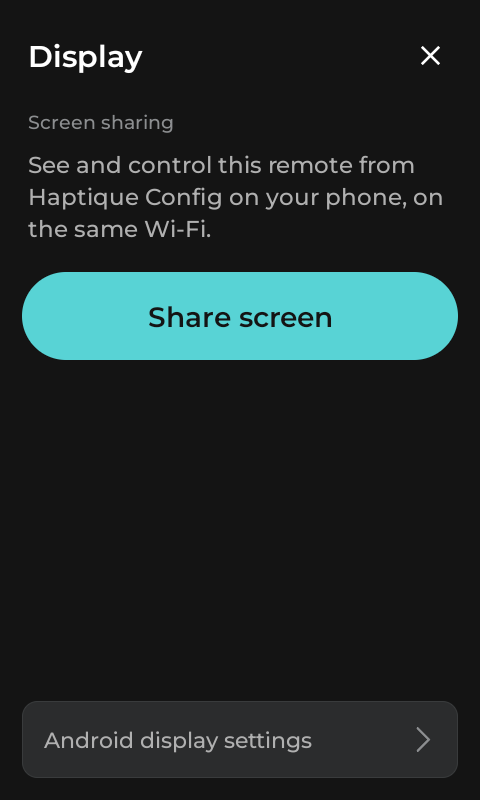 Tap Share screen.